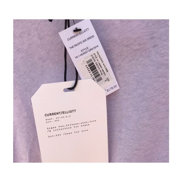 Current/Elliot Asymmetrical Ruffle Linen Blend Dress Size 6 - Picture 10 of 10